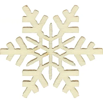 Vánoční dekorace Naše galanterie Sněhová vločka G 3cm