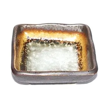 Vonná tyčinka Keramická miska na kužílky hnědá /hranatá