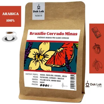 Káva Dak Lak Vietnamská káva, Brazílie Cerrado Minas, zrnková, 1000g