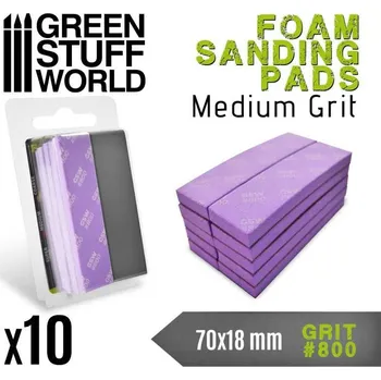 Plastikový model Pružná brusná destička 70x18 mm, zrnitost 800 (10 ks)