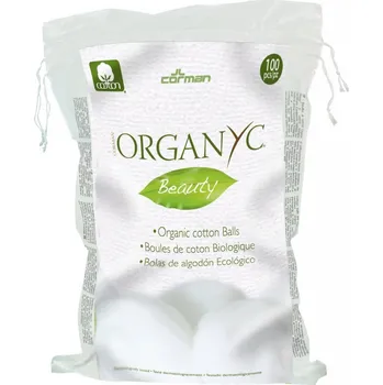 Kosmetická sada Organyc Odličovací vatové kuličky (100 ks) - 100% z biobavlny