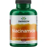 Swanson Nikotinamid Vitamín B3 (Niacinamide), 500 mg, 250 kapslí Doplněk stravy