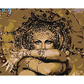 Hračka Diamondi Diamantové malování - TAJEMNÁ ŽENA V OBJETÍ Rozměr: 40x50 cm, Rámování: vypnuté plátno na rám