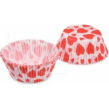 Plech na pečení WIMEX Cukrářský košíček (PAP) Srdce O50 x 30 mm [40 ks]