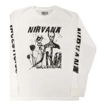Zahraniční hudba Merch Nirvana: Nirvana Unisex Long Sleeve T-shirt: Incesticide (back & Sleeve Print) (small) S