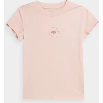 Dívčí tričko 4F 4FJAW23TTSHF0817 CREME Dětské tričko EU 134