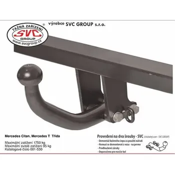 Tažné zařízení Tažné zařízení Mercedes Citan 09/2021-> SV 001-530, SVC GROUP