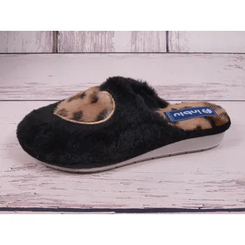 Dámské pantofle Teplé pantofle papuče Inblu LB100-014 černé s kožešinkou velikost: 37