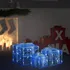 Vánoční osvětlení Dekorativní vánoční dárky modré 3 ks 48 LED studená bílá
