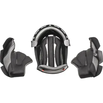 Helma na motorku Lícnice a klobouk pro přilby cross cup two/sonic junior, cassida, dětská (černá/šedá, vel. s)