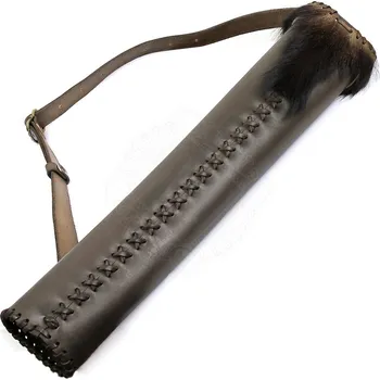 Toulec Špulák Kožený toulec na šípy Lesní lovec
