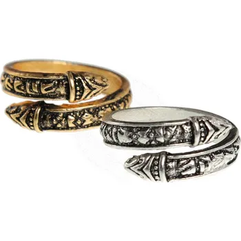 Brass Buckles Vikingský hadí prsten pro muže, cca 900 n.L.