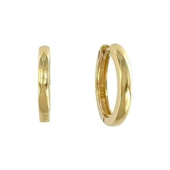 Náušnice Stříbrné pozlacené náušnice kroužky 1,8cm