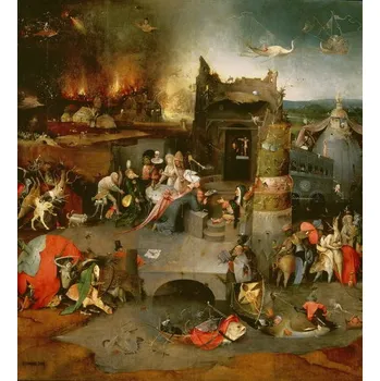 Obrazová reprodukce Hieronymus Bosch Temptation of St. Anthony Centre Panel Detail Of 59834 35 x 40 cm