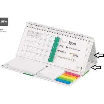 Kalendář Spirálový stolní kalendář s bločky a indexy 250ks