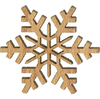 Vánoční dekorace Naše galanterie Sněhová vločka J 3cm