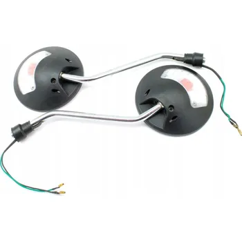 Zrcátko pro motocykl zrcátka zpětná skútr moto s blikači - závit M10x1,25 P+P