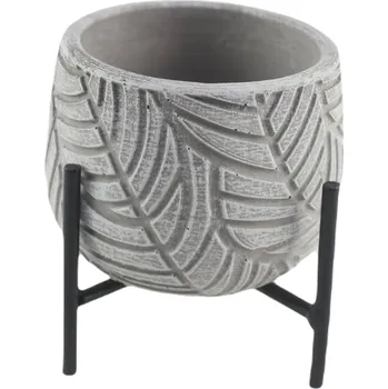 Obal na květináč Květináč beton list 11 cm