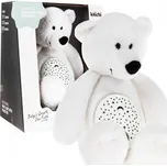 Mamido Plyšový medvídek s projektorem bílý