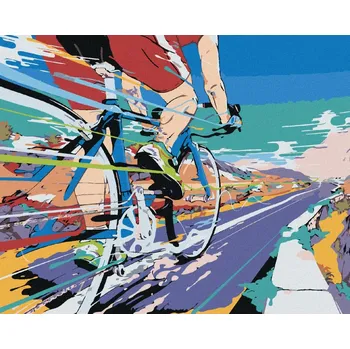 Diamondi Diamantové malování - RYCHLÁ JÍZDA Rozměr: 40x50 cm, Rámování: bez rámu a bez vypnutí plátna