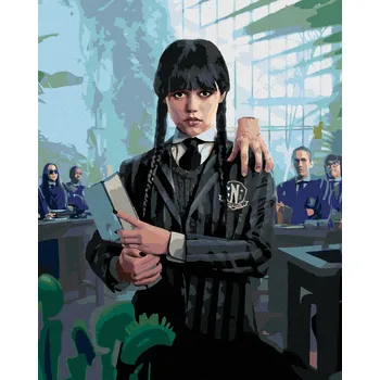 Diamondi Diamantové malování - WEDNESDAY V BOTANICKÉ UČEBNĚ Rozměr: 40x50 cm, Rámování: vypnuté plátno na rám