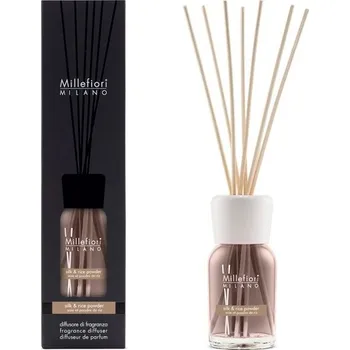 Svíčka Millefiori Milano Silk & Rice Powder difuzér 100 ml