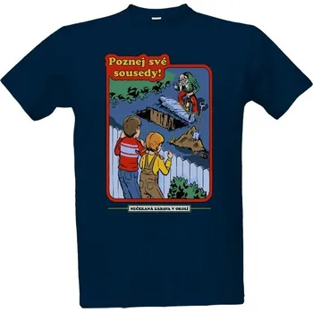 Pánská móda Tričko s potiskem Poznej sousedy pánské