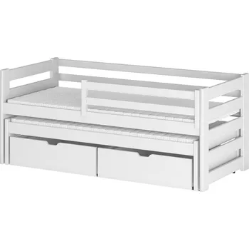 Dětská postel Dětská postel s přistýlkou Filipa 90 x 200 cm bílá