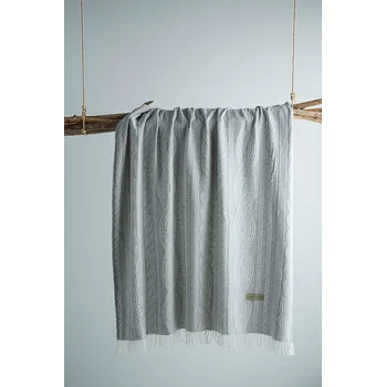 deka BC FABRICS LUXUSNÍ pléd BRAID šedý 130 x 170 cm