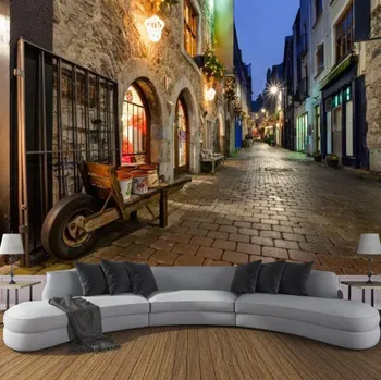 Fototapeta Solution Media 3D tapeta - Večerní ulička MU2541 6 - Samolepící tapeta - 380-450g/m2