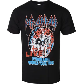 Pánské oblečení Tričko metal pánské Def Leppard - Pyro World Tour - ROCK OFF - DEFLTS30MB - M