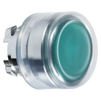 vypínač SCHN ZB4BW533 Ovládací hlavice stiskací prosvětlená, lícující s krytkou - zelená