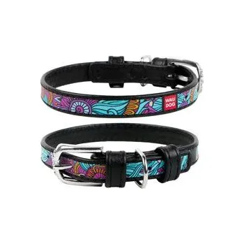 Obojek pro psa Obojek kožený Summer černý (19-25cm/1,2cm)