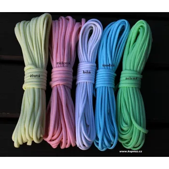 Lano Paracord - GLOW CORD - růžová