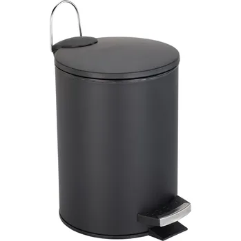 Odpadkový koš BISK Erga, odpadkový koš kulatý 3l, černá, ERG-07514