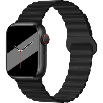 VSECHNONAMOBIL 45975 REVERSE Silikonový řemínek Apple Watch Ultra 1 / 2 / 3 (49mm) / 9 / 8 / 7 (45mm) / 6 / SE / 5 / 4 (44mm) / 3 / 2 / 1 (42mm) černý