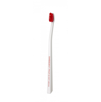 Zubní kartáček SWISSDENT COLOURS zubní kartáček, Soft-Medium, bílý