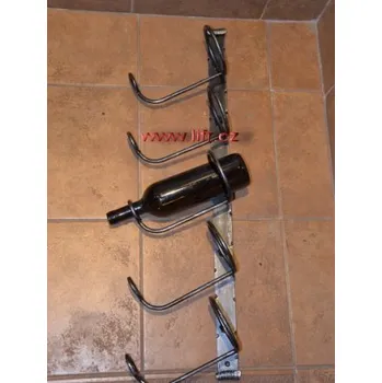 Vinotéka Kovaný stojan na víno zeď Zásobník 8