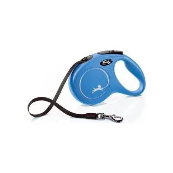 Vodítko pro psa Vodítko FLEXI Classic NEW M pásek 5m/25kg modrá