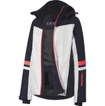 CRIVIT Dámská lyžařská bunda 10.000 mm (bílá / navy modrá / korálová, XS(32/34))