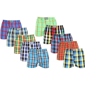 Trenýrky 10PACK pánské trenky Styx klasická guma vícebarevné (10A111234567890) M Možnost vrácení zboží ZDARMA do 120 dnů!