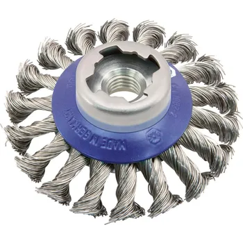 Drátěný kartáč Kuželový kartáč Osborn X-LOCK ocelový, copánkový 100x10 mm (0004-622 131)