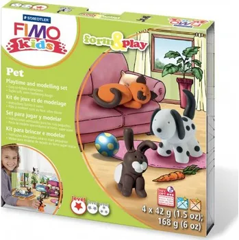 Modelovací hmota FIMO Staedtler Sada Fimo kids Form & Play Mazlíčci