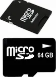 Paměťová karta micro SD 64 GB + adaptér