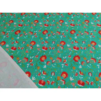 BYTEMA Dekorační látka ANDALEA TYRKYS šíře 140 cm