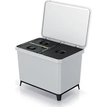 Odpadkový koš Prosperplast SYSTEMA 1x23l + 2x10l popelavý