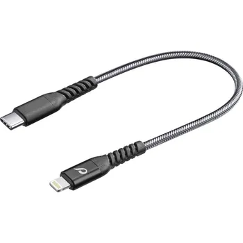 Mobilní telefon Cellularline USB kabel USB 2.0 USB-C ® zástrčka, Apple Lightning konektor 0.15 m černá TETRACABC2LMFI15CK