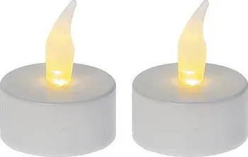 led svíčka LED čajová svíčka 3,7 cm 2 ks bílá