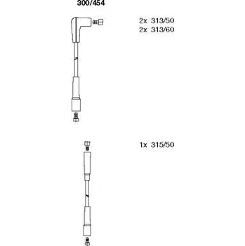 Zapalovací kabel Sada kabelů pro zapalování, , BREMI, 300/454