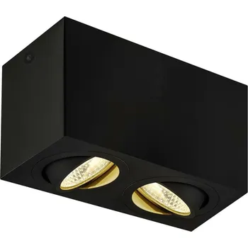 BIG WHITE TRILEDO Double LED vnitřní stropní nástavbové svítidlo, černá, 3000K, 16W 1002003